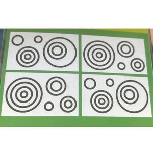 Amy Coe Simply Swirl Wall Decals Applique Room Decor Brown Circles Stickers